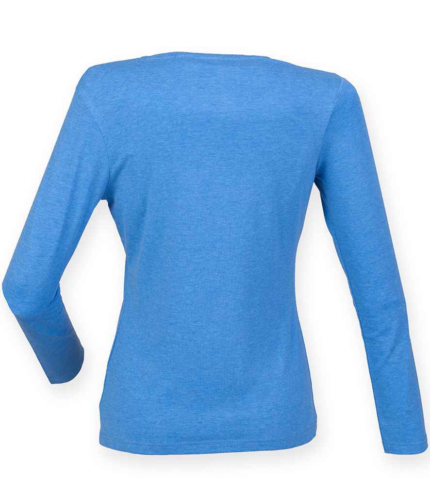 SF Ladies Feel Good Long Sleeve Stretch T-Shirt in by SF — Custom branded clothing by Print Press, featuring premium embroidery produced in our specialist print lab in the UK.