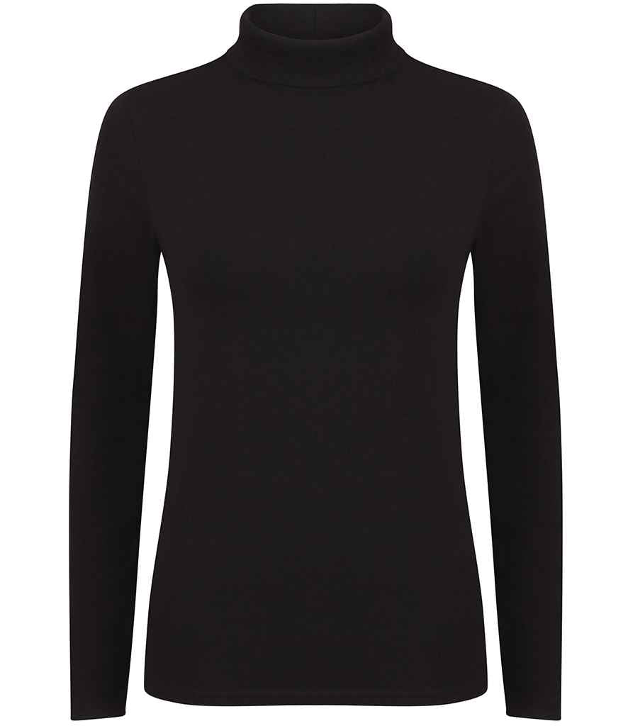 SF Ladies Feel Good Stretch Roll Neck T-Shirt in by SF — Custom branded clothing by Print Press, featuring premium embroidery produced in our specialist print lab in the UK.