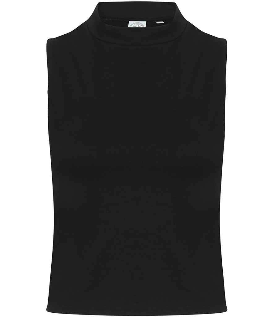 SF Ladies High Neck Crop Vest in by SF — Custom branded clothing by Print Press, featuring premium embroidery produced in our specialist print lab in the UK.