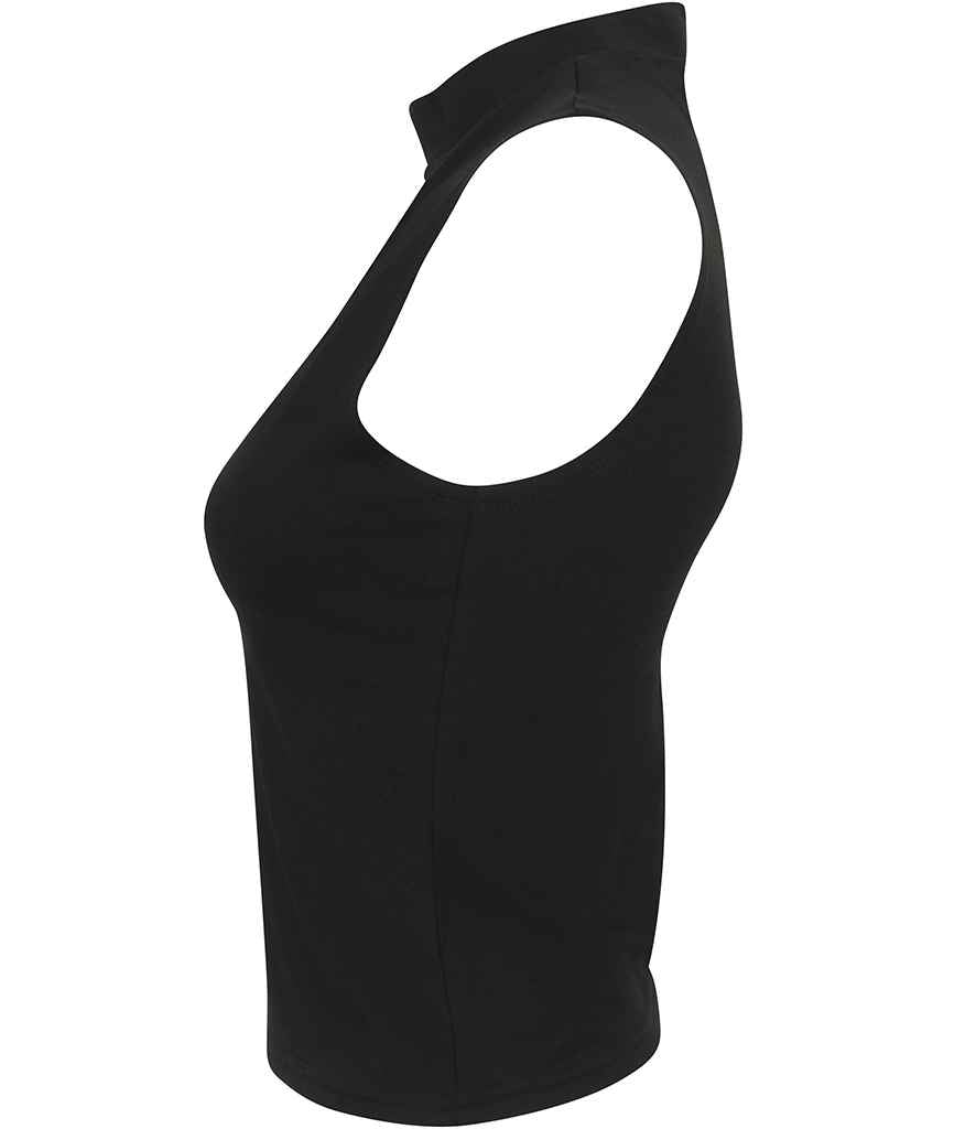 SF Ladies High Neck Crop Vest in by SF — Custom branded clothing by Print Press, featuring premium embroidery produced in our specialist print lab in the UK.