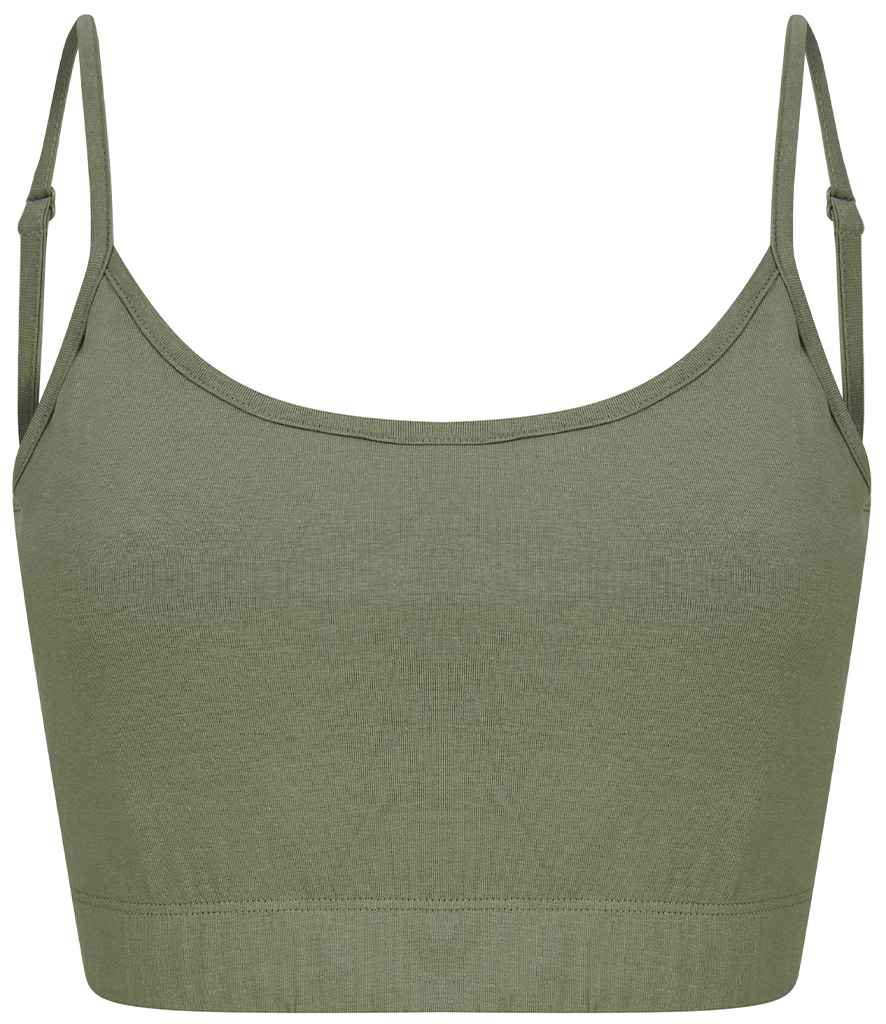 SF Ladies Sustainable Cropped Cami Vest Top in by SF — Custom branded clothing by Print Press, featuring premium embroidery produced in our specialist print lab in the UK.