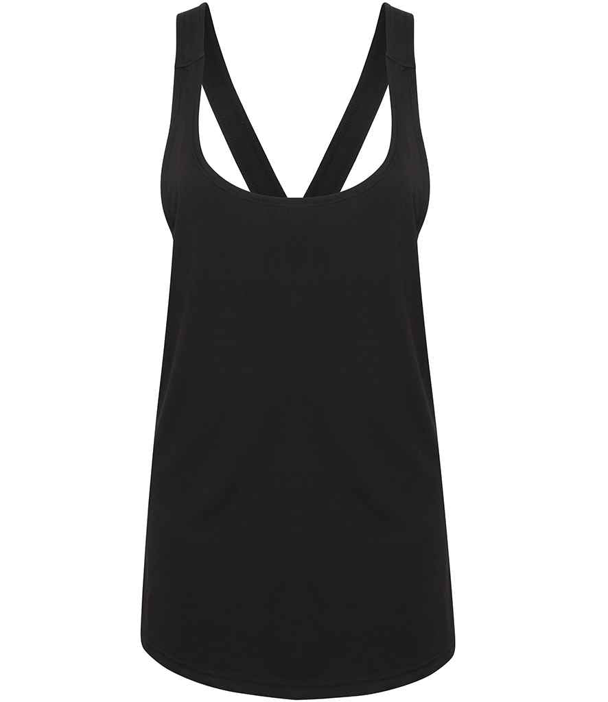 SF Ladies Fashion Workout Vest in by SF — Custom branded clothing by Print Press, featuring premium embroidery produced in our specialist print lab in the UK.