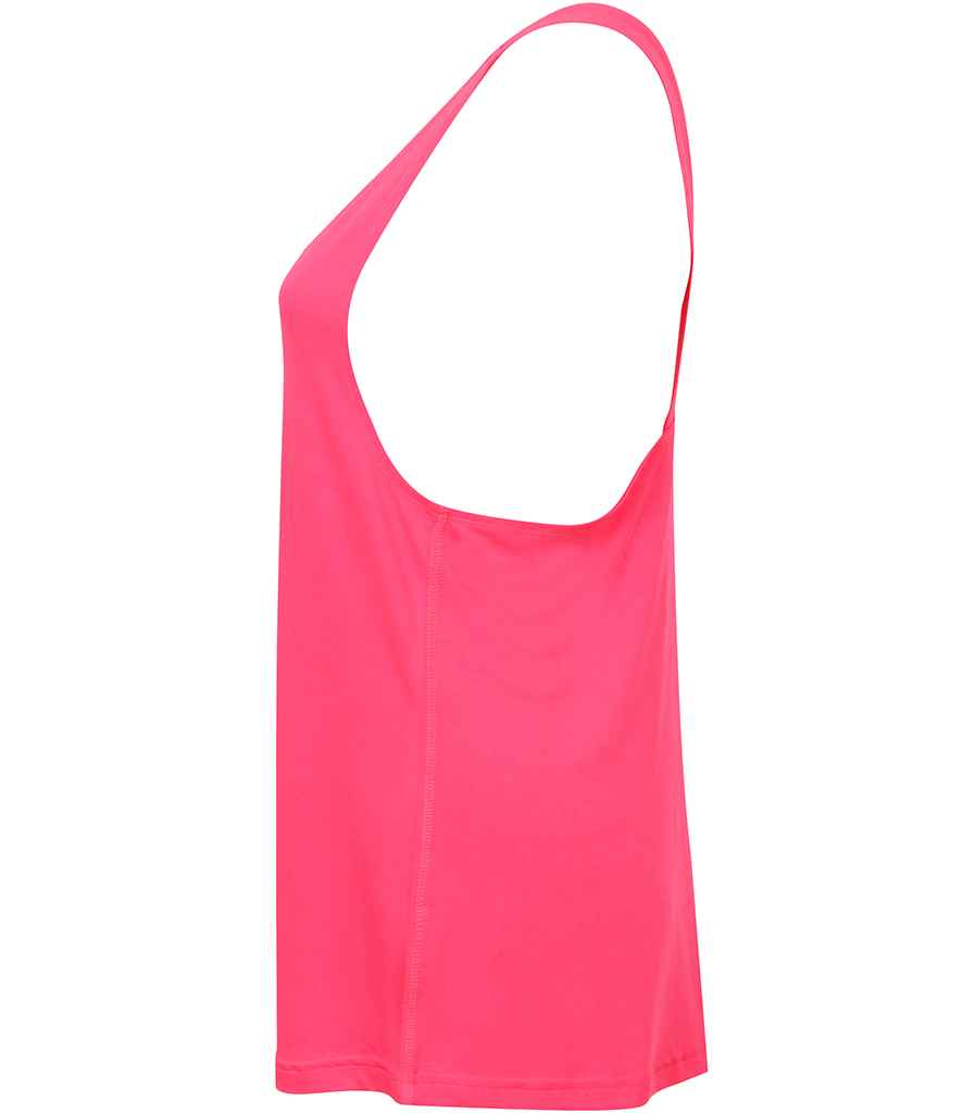 SF Ladies Fashion Workout Vest in by SF — Custom branded clothing by Print Press, featuring premium embroidery produced in our specialist print lab in the UK.