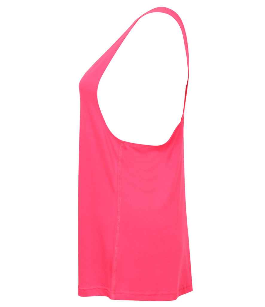 SF Ladies Fashion Workout Vest in by SF — Custom branded clothing by Print Press, featuring premium embroidery produced in our specialist print lab in the UK.