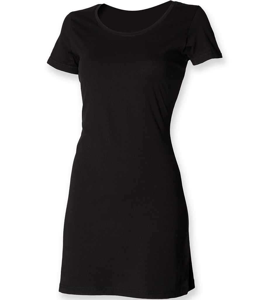 SF Ladies T-Shirt Dress in by SF — Custom branded clothing by Print Press, featuring premium embroidery produced in our specialist print lab in the UK.