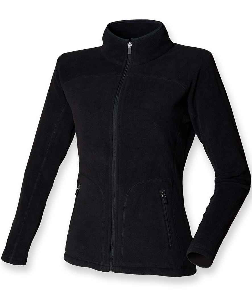 SF Ladies Micro Fleece Jacket in by SF — Custom branded clothing by Print Press, featuring premium embroidery produced in our specialist print lab in the UK.