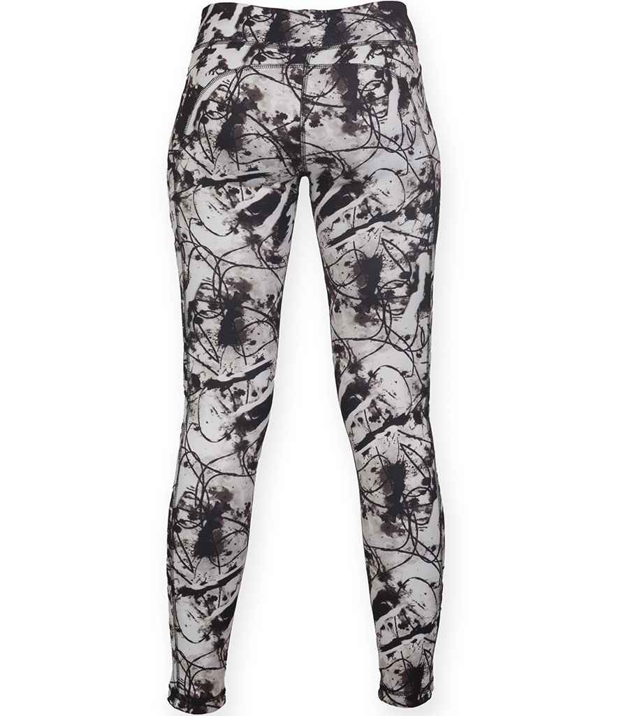 SF Ladies Reversible Workout Leggings in by SF — Custom branded clothing by Print Press, featuring premium embroidery produced in our specialist print lab in the UK.