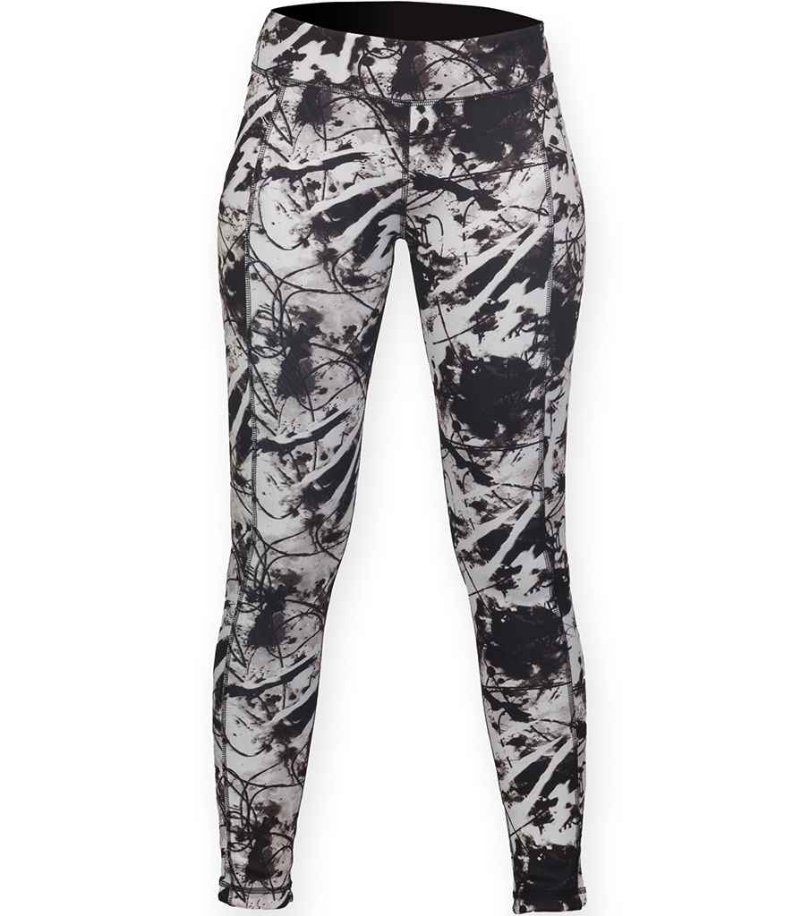 SF Ladies Reversible Workout Leggings in by SF — Custom branded clothing by Print Press, featuring premium embroidery produced in our specialist print lab in the UK.
