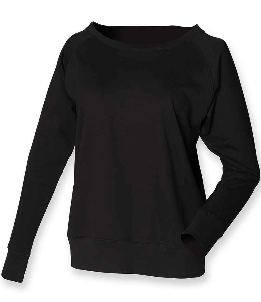 SF Ladies Slounge Sweatshirt in by SF — Custom branded clothing by Print Press, featuring premium embroidery produced in our specialist print lab in the UK.