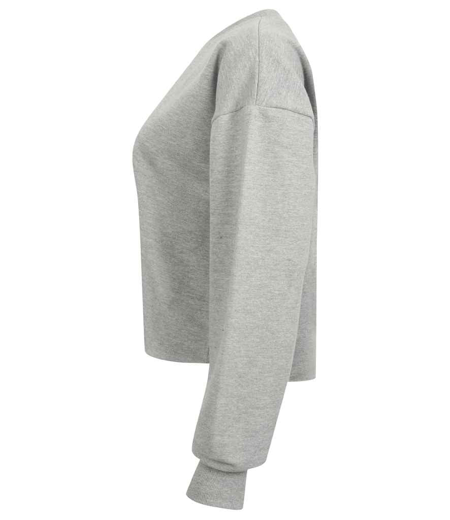 SF Ladies Cropped Slounge Sweatshirt in by SF — Custom branded clothing by Print Press, featuring premium embroidery produced in our specialist print lab in the UK.