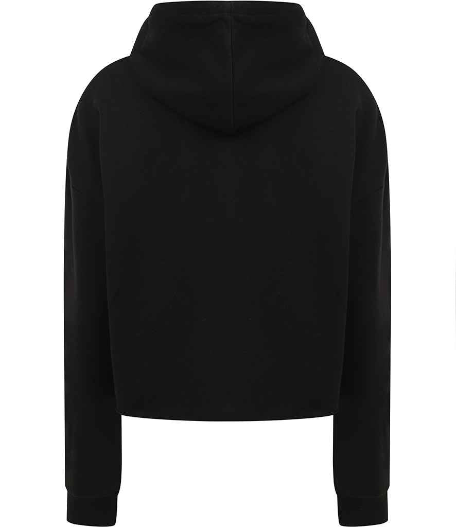 SF Ladies Cropped Slounge Hoodie in by SF — Custom branded clothing by Print Press, featuring premium embroidery produced in our specialist print lab in the UK.