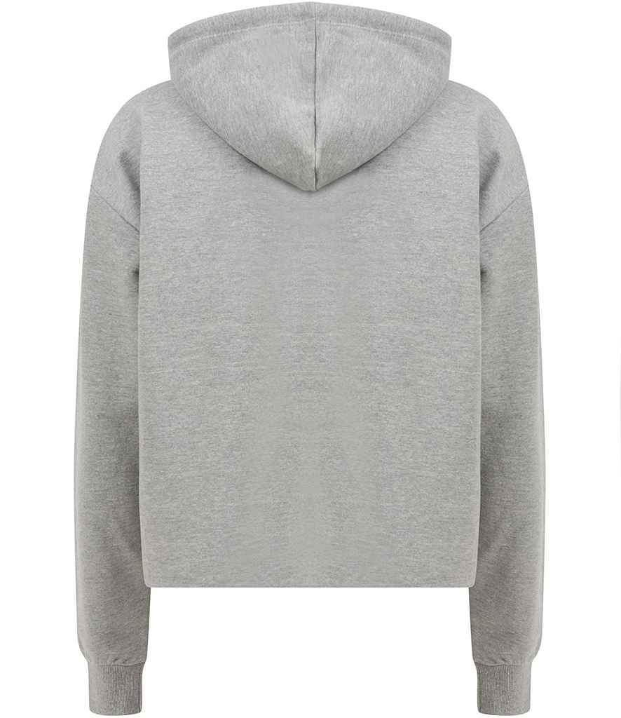 SF Ladies Cropped Slounge Hoodie in by SF — Custom branded clothing by Print Press, featuring premium embroidery produced in our specialist print lab in the UK.