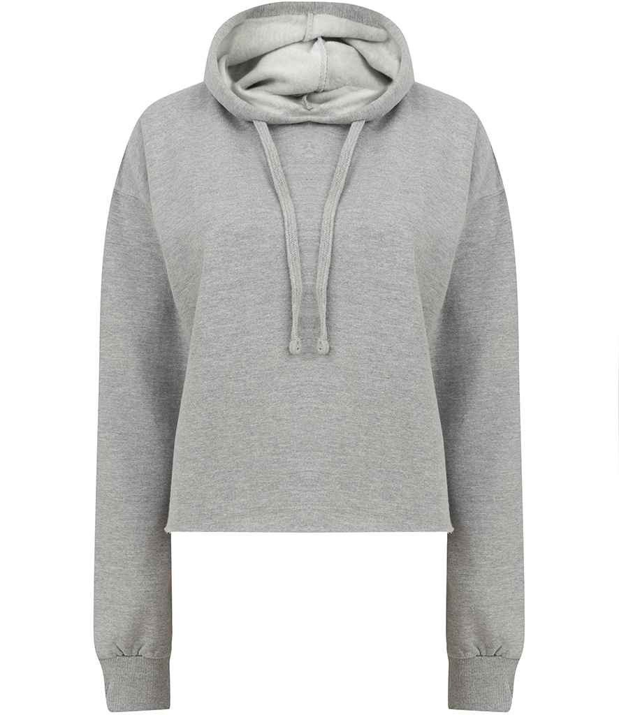 SF Ladies Cropped Slounge Hoodie in by SF — Custom branded clothing by Print Press, featuring premium embroidery produced in our specialist print lab in the UK.