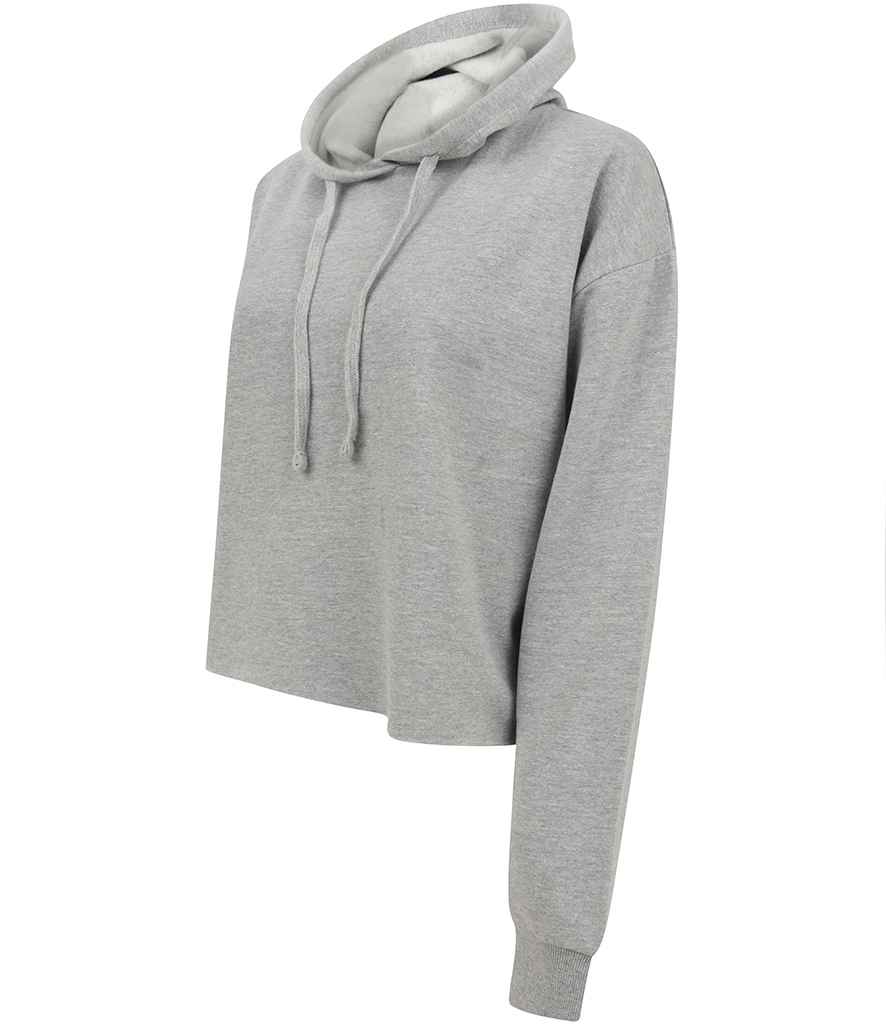 SF Ladies Cropped Slounge Hoodie in by SF — Custom branded clothing by Print Press, featuring premium embroidery produced in our specialist print lab in the UK.