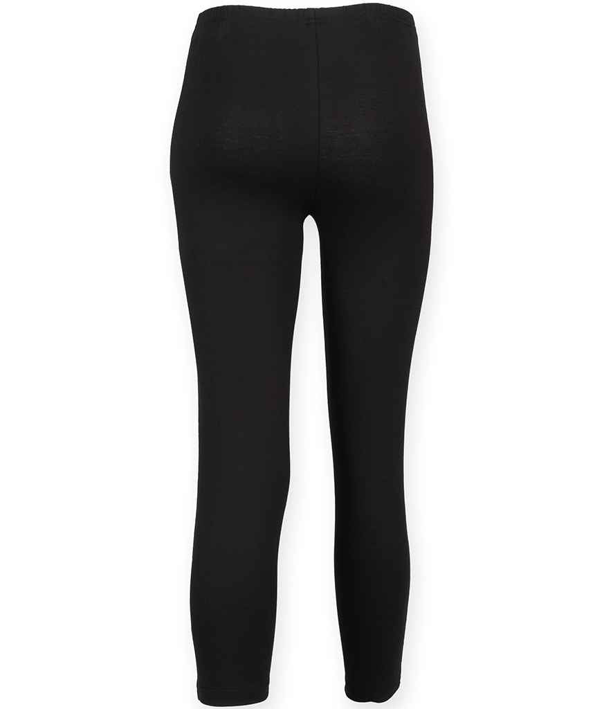 SF Ladies 3/4 Leggings in by SF — Custom branded clothing by Print Press, featuring premium embroidery produced in our specialist print lab in the UK.