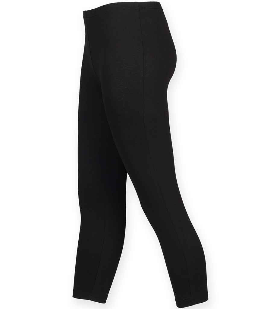 SF Ladies 3/4 Leggings in by SF — Custom branded clothing by Print Press, featuring premium embroidery produced in our specialist print lab in the UK.
