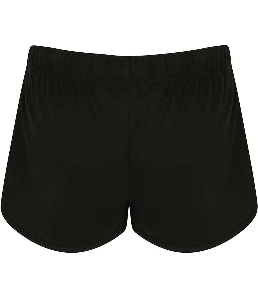 SF Ladies Retro Shorts in by SF — Custom branded clothing by Print Press, featuring premium embroidery produced in our specialist print lab in the UK.