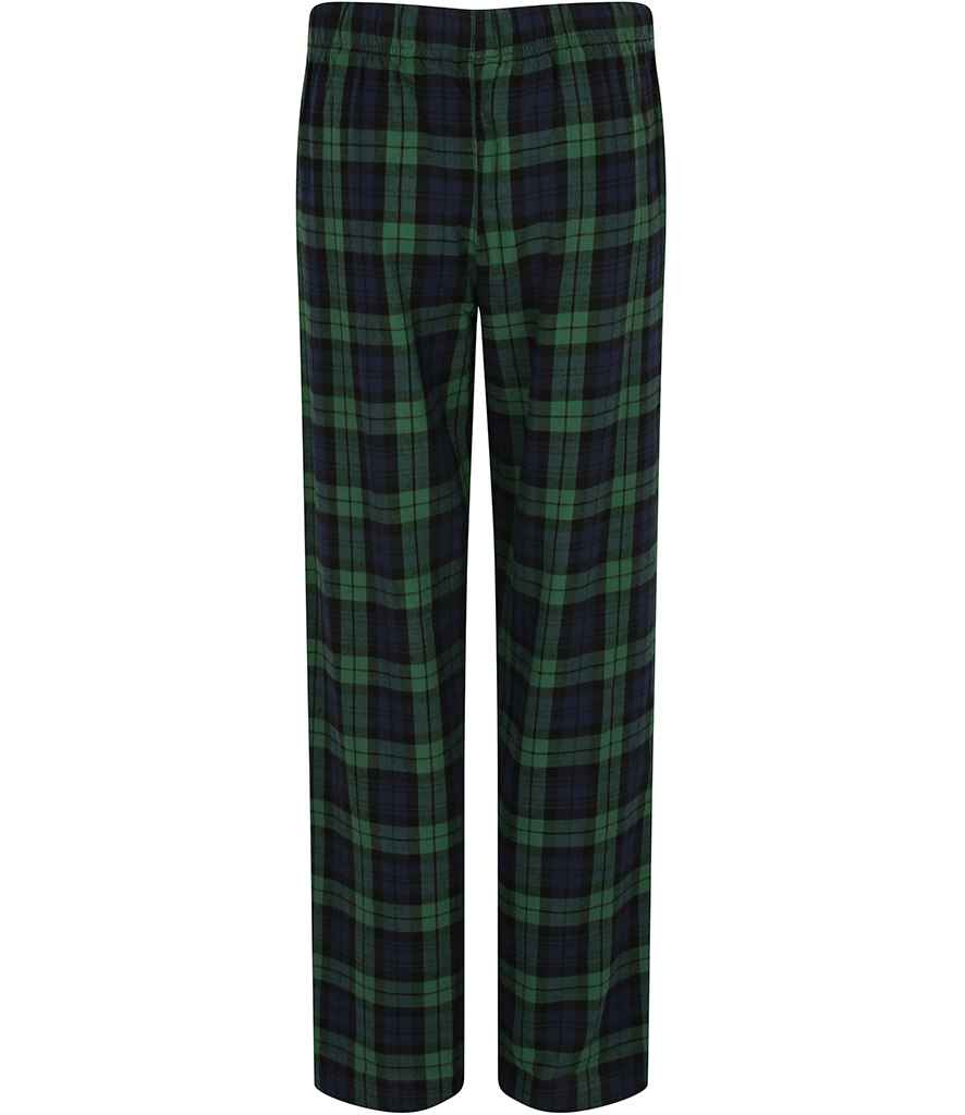 SF Ladies Tartan Lounge Pants in by SF — Custom branded clothing by Print Press, featuring premium embroidery produced in our specialist print lab in the UK.