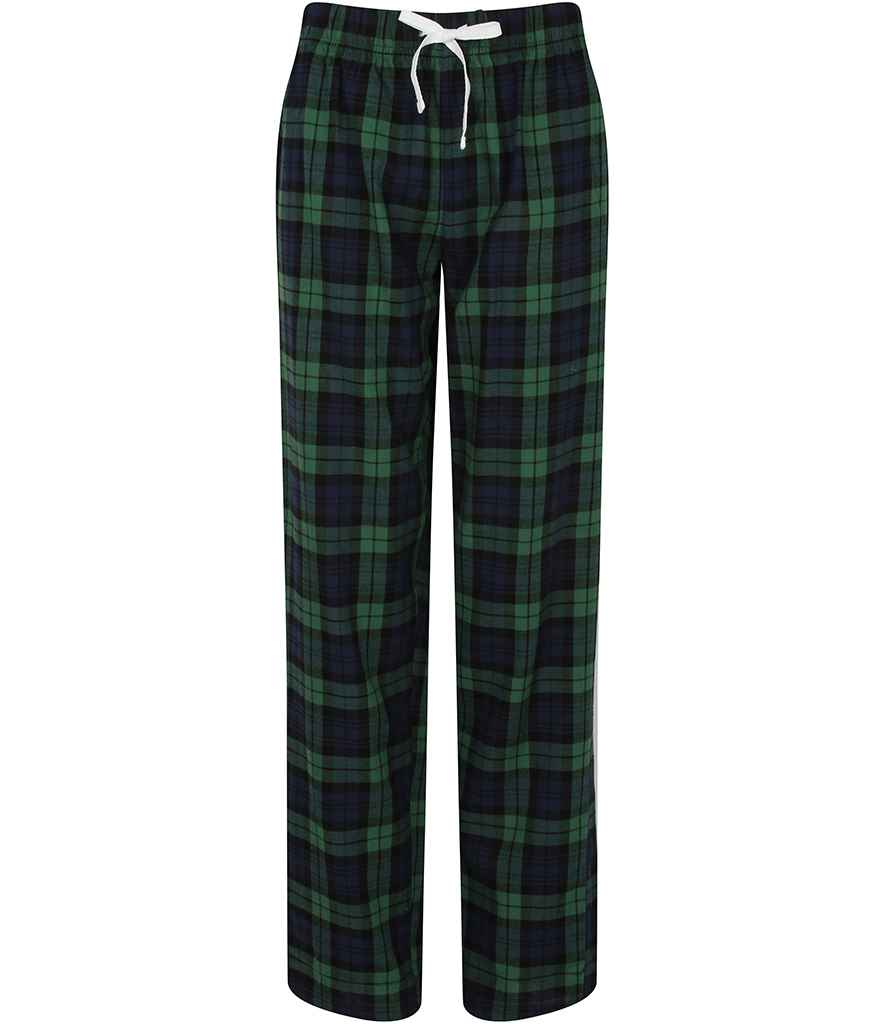 SF Ladies Tartan Lounge Pants in by SF — Custom branded clothing by Print Press, featuring premium embroidery produced in our specialist print lab in the UK.