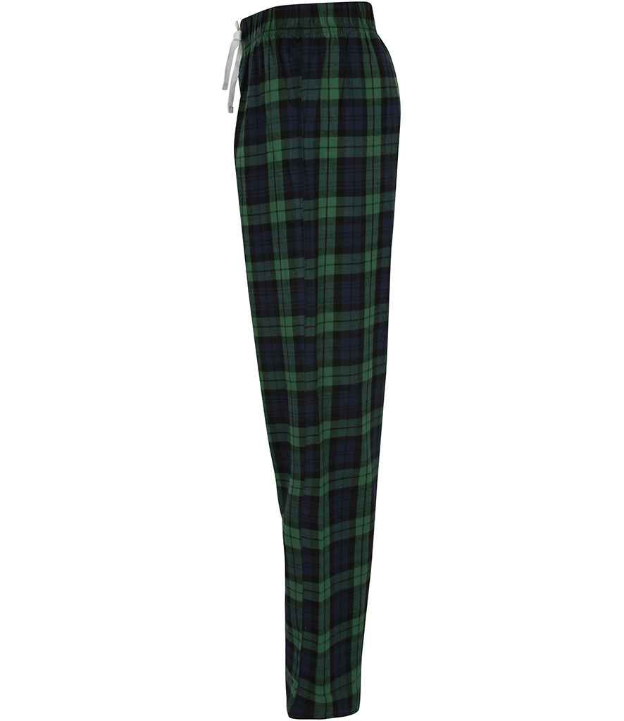 SF Ladies Tartan Lounge Pants in by SF — Custom branded clothing by Print Press, featuring premium embroidery produced in our specialist print lab in the UK.