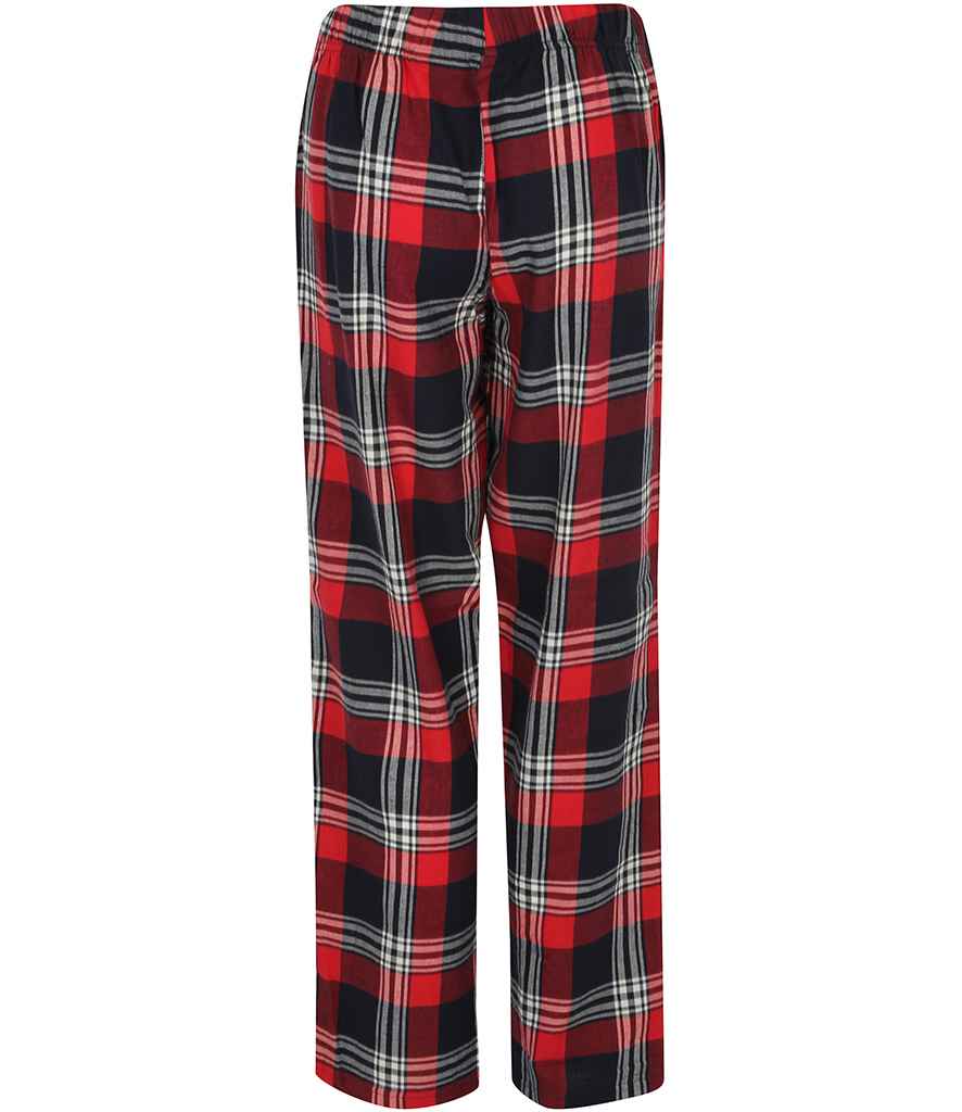 SF Ladies Tartan Lounge Pants in by SF — Custom branded clothing by Print Press, featuring premium embroidery produced in our specialist print lab in the UK.