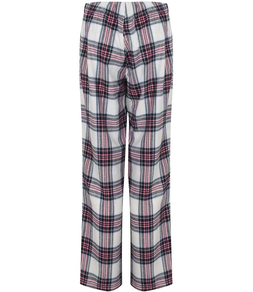 SF Ladies Tartan Lounge Pants in by SF — Custom branded clothing by Print Press, featuring premium embroidery produced in our specialist print lab in the UK.
