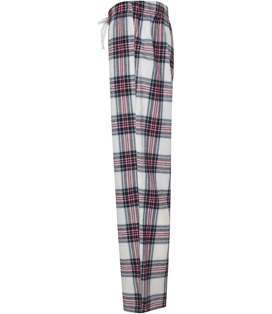 SF Ladies Tartan Lounge Pants in by SF — Custom branded clothing by Print Press, featuring premium embroidery produced in our specialist print lab in the UK.