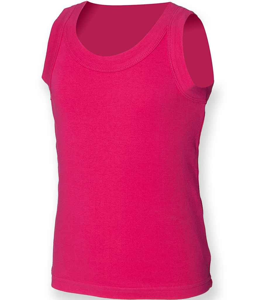 SF Minni Kids Tank Vest in by SF Minni — Custom branded clothing by Print Press, featuring premium embroidery produced in our specialist print lab in the UK.