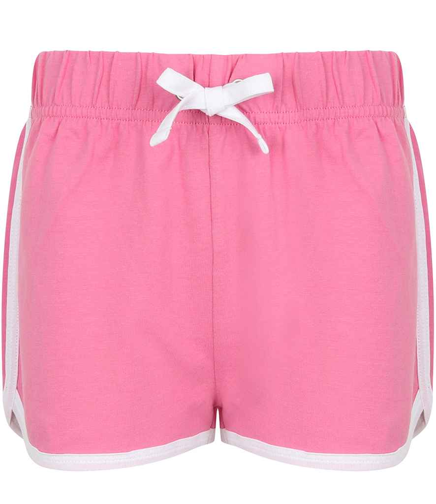 SF Minni Kids Retro Shorts in by SF Minni — Custom branded clothing by Print Press, featuring premium embroidery produced in our specialist print lab in the UK.