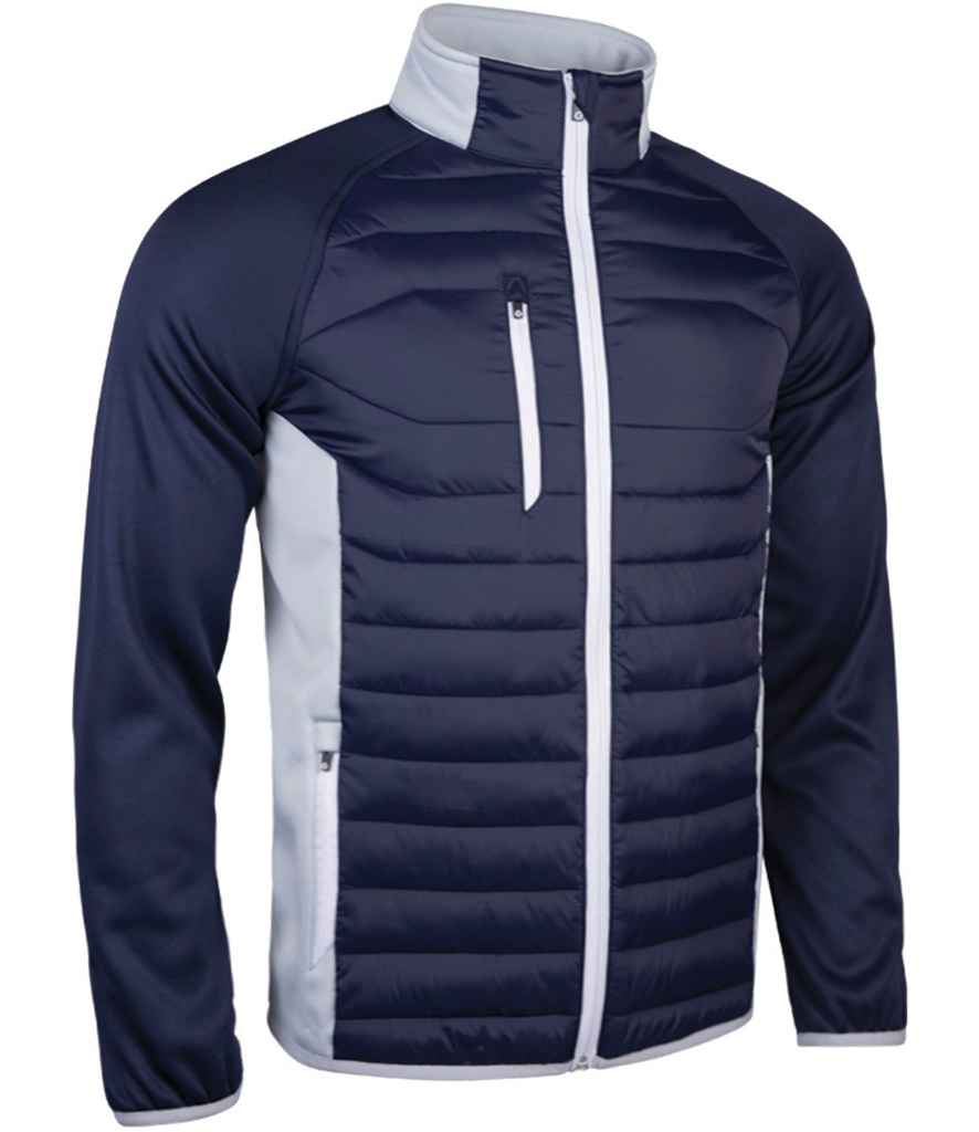 Sunderland Padded Jacket in Navy Silver White by Sunderland — Custom branded clothing by Print Press, featuring premium embroidery produced in our specialist print lab in the UK.