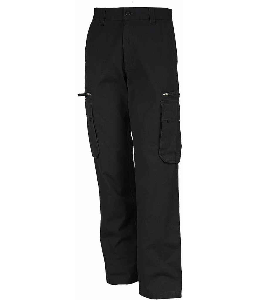 Kariban Heavy Canvas Trousers in Black by Kariban — Custom branded clothing by Print Press, featuring premium embroidery produced in our specialist print lab in the UK.