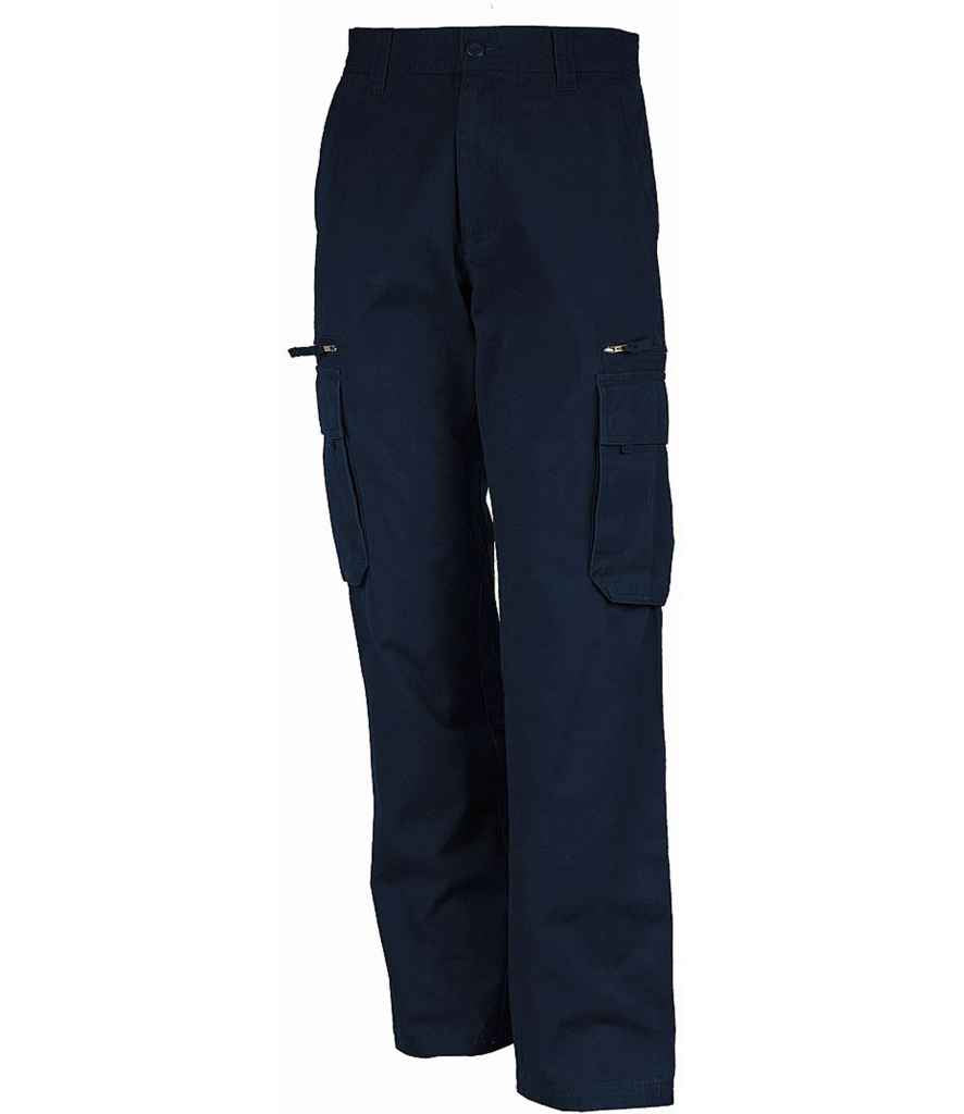 Kariban Heavy Canvas Trousers in Navy by Kariban — Custom branded clothing by Print Press, featuring premium embroidery produced in our specialist print lab in the UK.