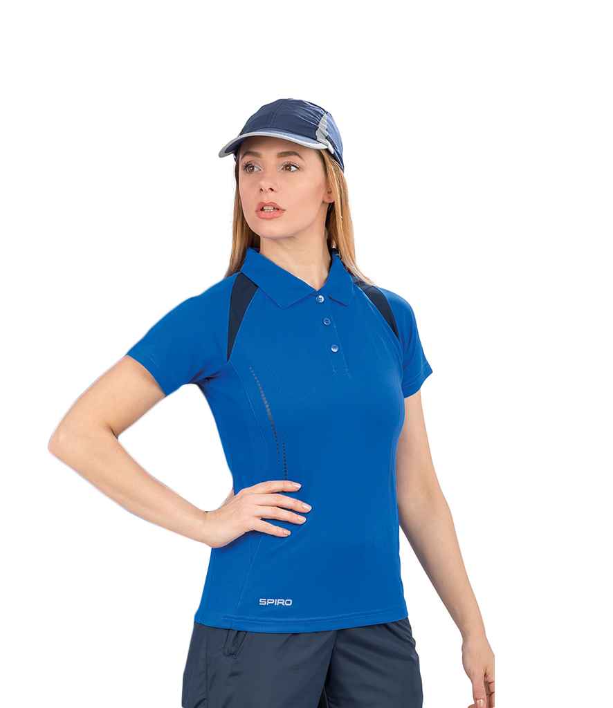 Spiro Ladies Team Spirit Polo Shirt in Royal Blue Navy by Spiro — Custom branded clothing by Print Press, featuring premium embroidery produced in our specialist print lab in the UK.