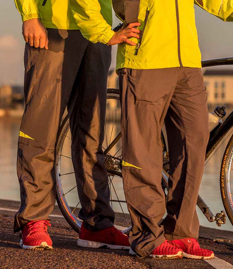 Spiro Ladies Micro-Lite Team Pants in Grey Lime Green by Spiro — Custom branded clothing by Print Press, featuring premium embroidery produced in our specialist print lab in the UK.