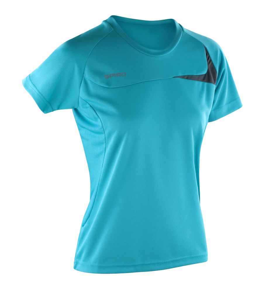 Spiro Ladies Dash Training Shirt in by Spiro — Custom branded clothing by Print Press, featuring premium embroidery produced in our specialist print lab in the UK.