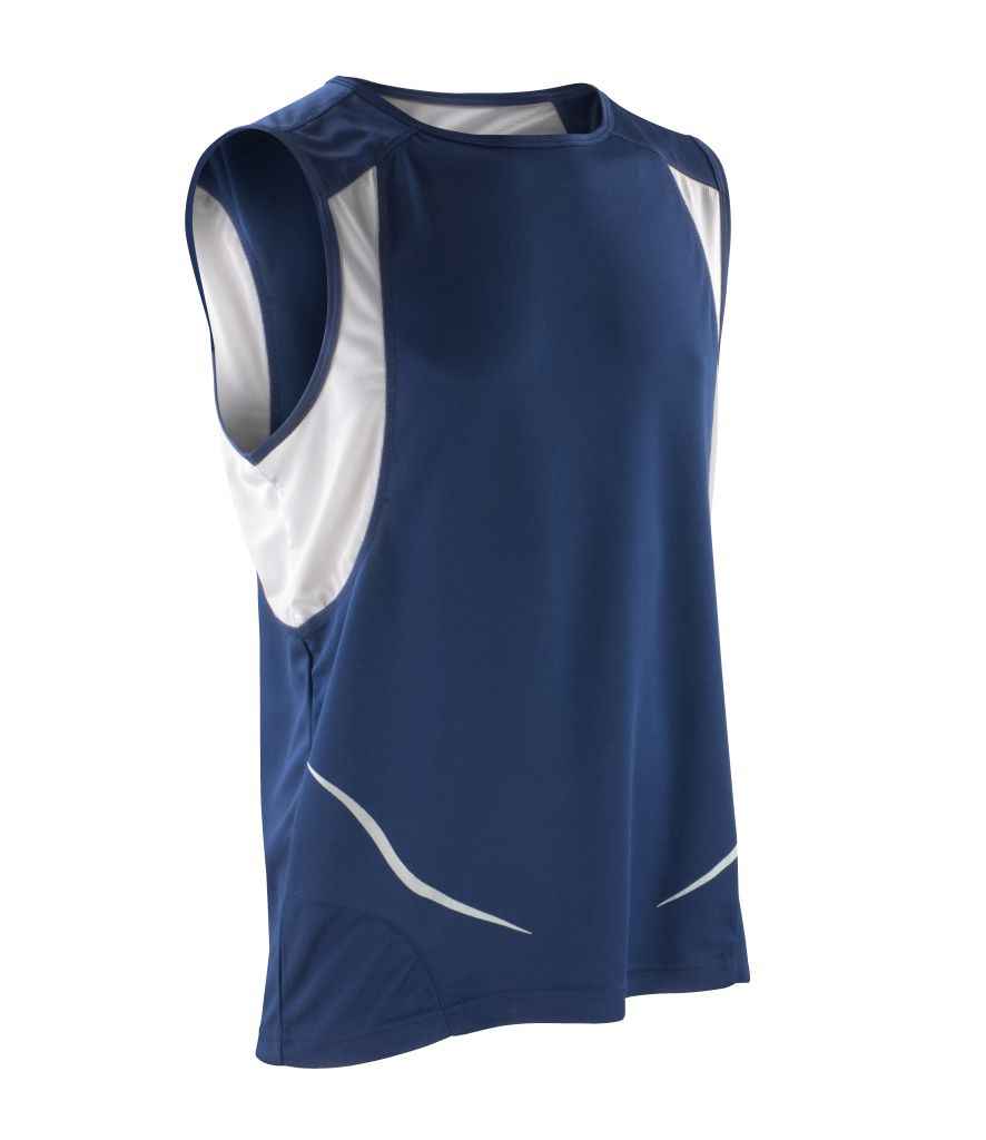 Spiro Athletic Vest in by Spiro — Custom branded clothing by Print Press, featuring premium embroidery produced in our specialist print lab in the UK.