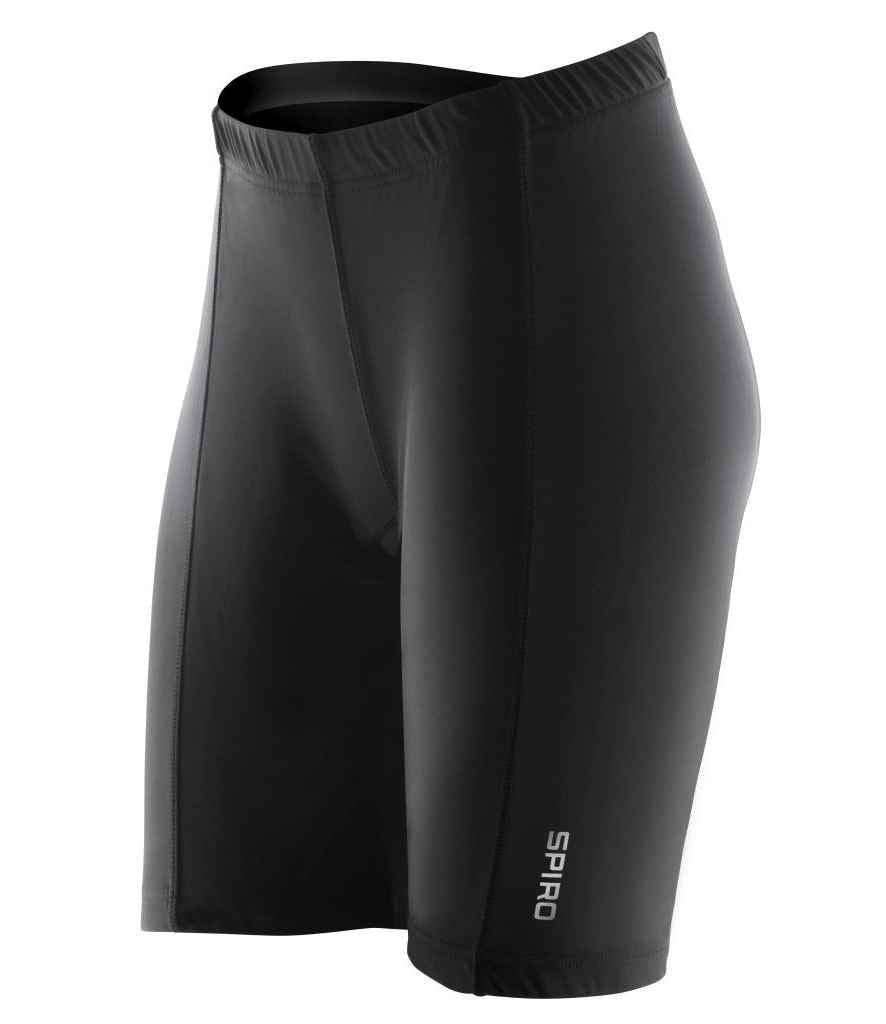 Spiro Ladies Bikewear Padded Shorts in by Spiro — Custom branded clothing by Print Press, featuring premium embroidery produced in our specialist print lab in the UK.