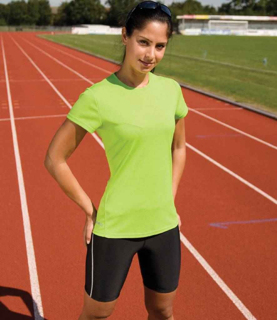 Spiro Ladies Bodyfit Base Layer Shorts in by Spiro — Custom branded clothing by Print Press, featuring premium embroidery produced in our specialist print lab in the UK.