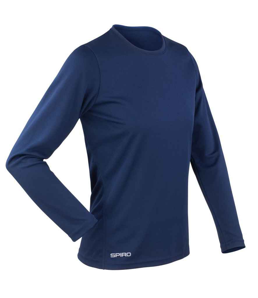 Spiro Ladies Performance Long Sleeve T-Shirt in by Spiro — Custom branded clothing by Print Press, featuring premium embroidery produced in our specialist print lab in the UK.