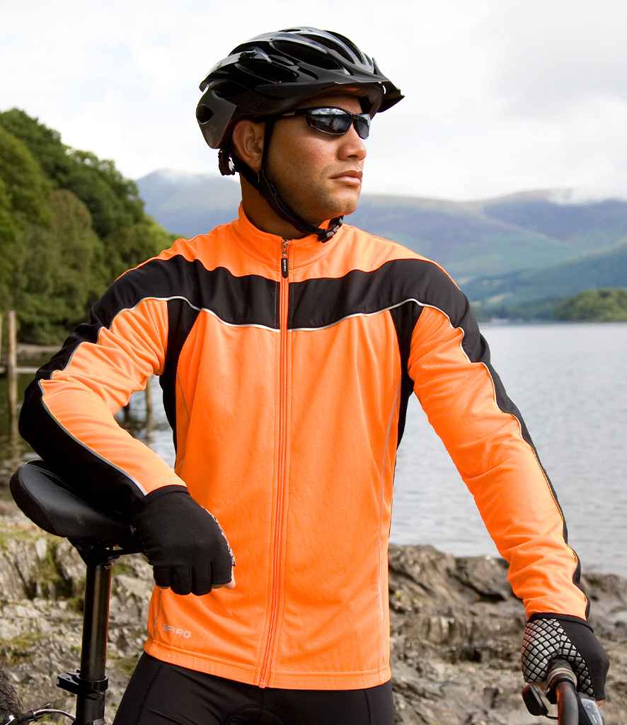 Spiro Bikewear Long Sleeve Performance Top in by Spiro — Custom branded clothing by Print Press, featuring premium embroidery produced in our specialist print lab in the UK.