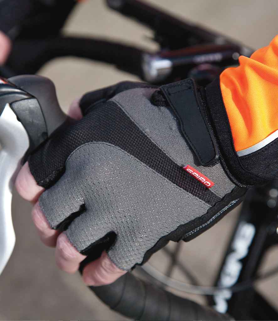 Spiro Fingerless Summer Short Gloves in by Spiro — Custom branded clothing by Print Press, featuring premium embroidery produced in our specialist print lab in the UK.