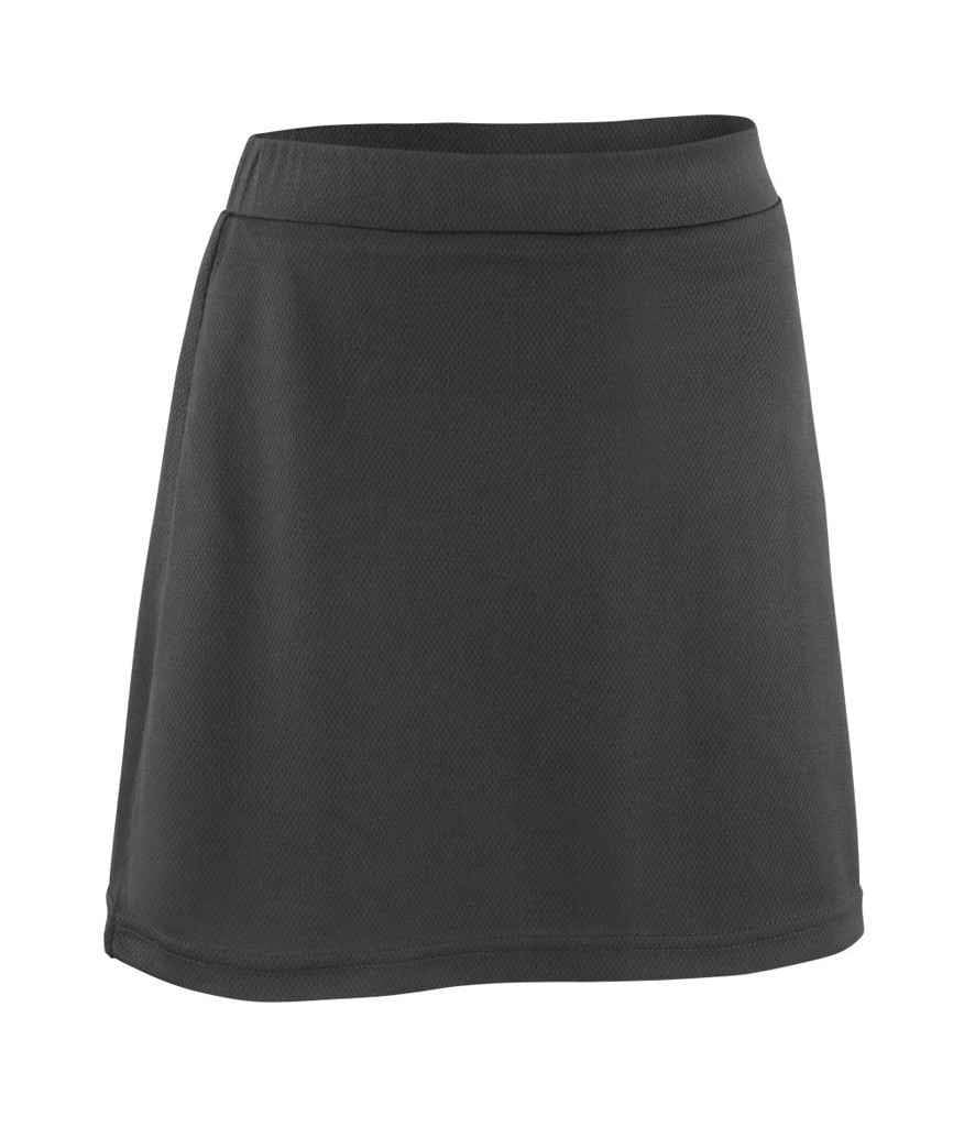 Spiro Junior Skort in Black by Spiro — Custom branded clothing by Print Press, featuring premium embroidery produced in our specialist print lab in the UK.