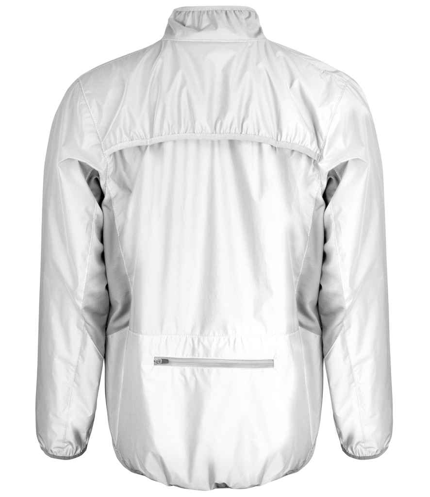 Spiro Luxe Reflective Hi-Vis Jacket in by Spiro — Custom branded clothing by Print Press, featuring premium embroidery produced in our specialist print lab in the UK.