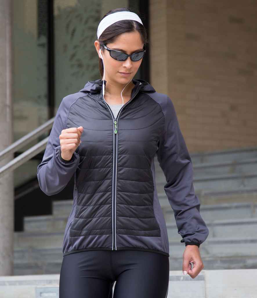 Spiro Ladies Zero Gravity Jacket in Black Charcoal by Spiro — Custom branded clothing by Print Press, featuring premium embroidery produced in our specialist print lab in the UK.