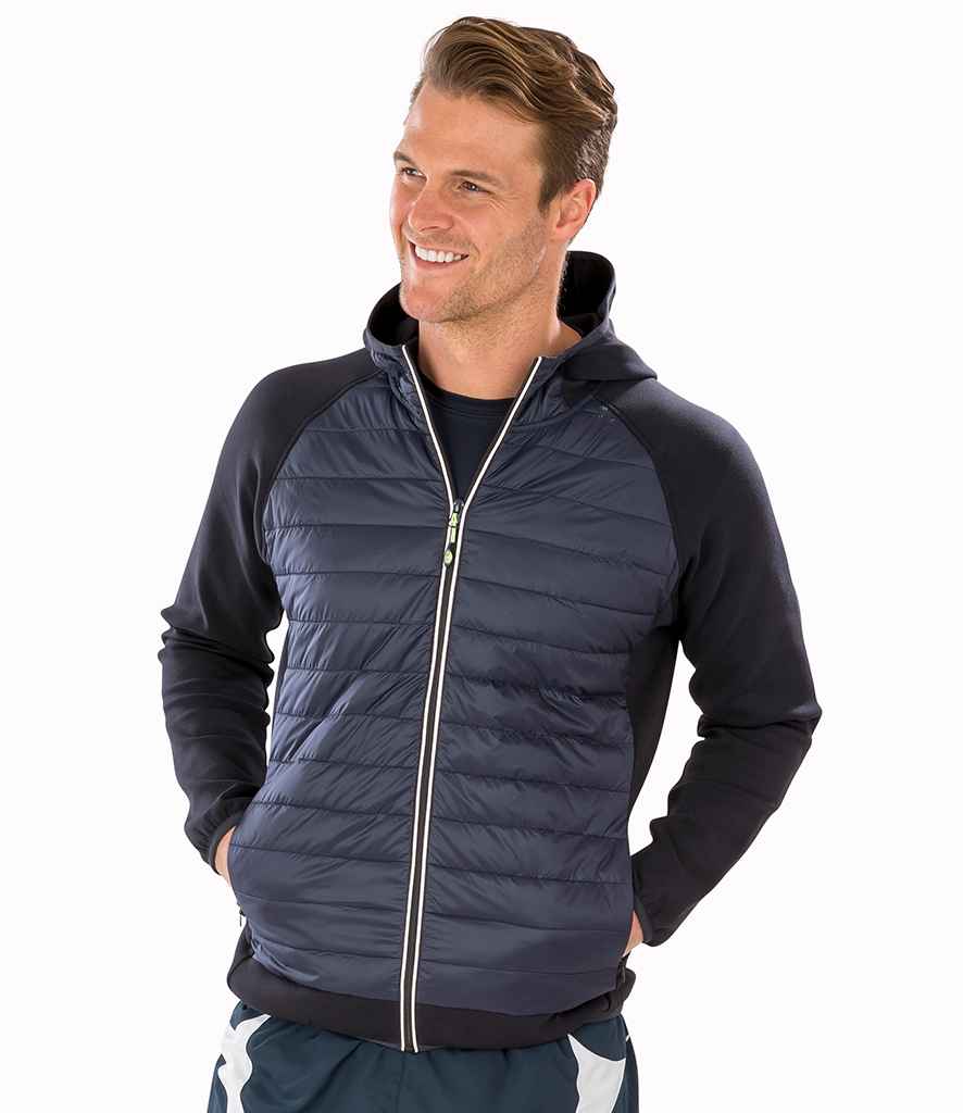 Spiro Fitness Zero Gravity Jacket in Black Charcoal by Spiro — Custom branded clothing by Print Press, featuring premium embroidery produced in our specialist print lab in the UK.