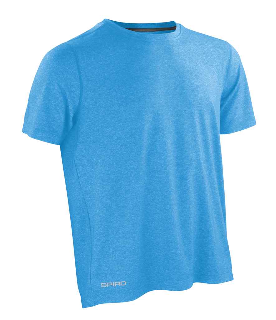 Spiro Fitness Shiny Marl T-Shirt in by Spiro — Custom branded clothing by Print Press, featuring premium embroidery produced in our specialist print lab in the UK.