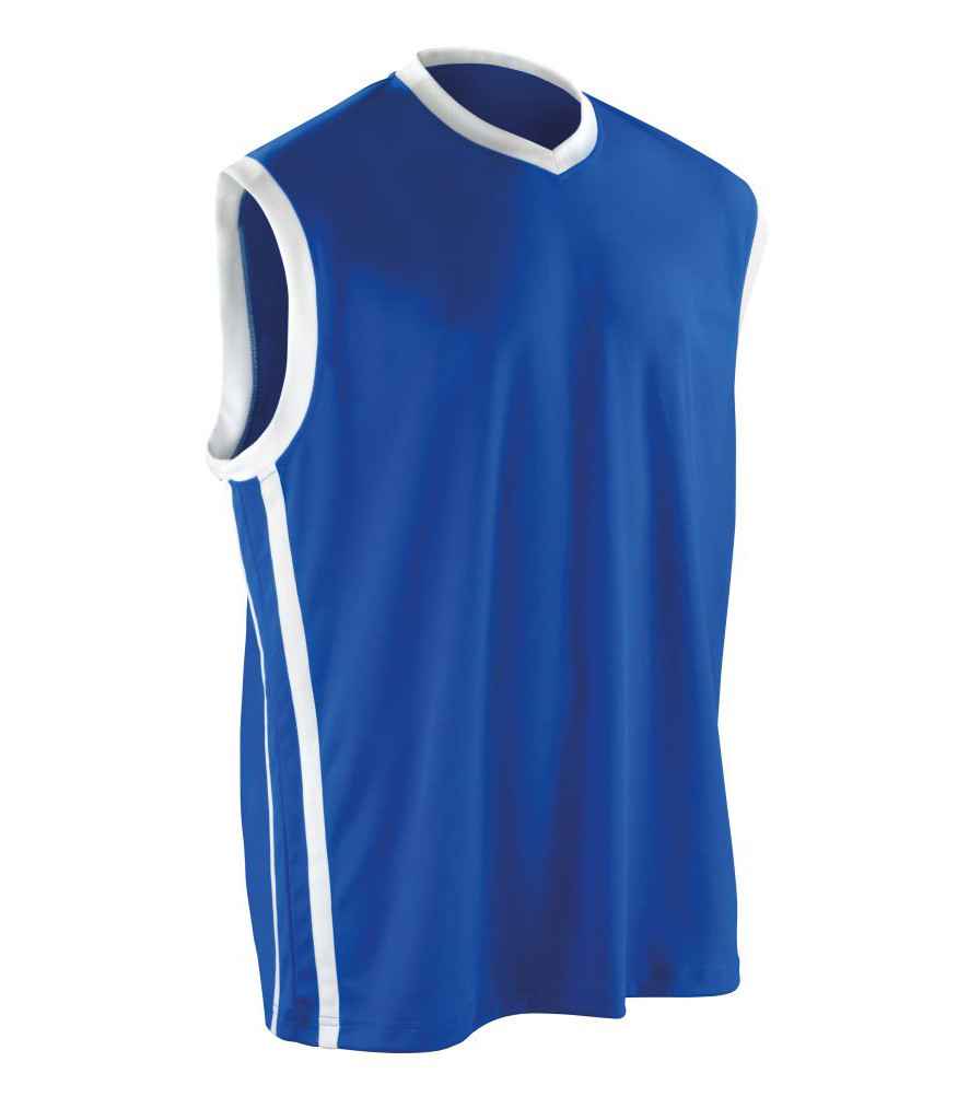Spiro Basketball Top in by Spiro — Custom branded clothing by Print Press, featuring premium embroidery produced in our specialist print lab in the UK.
