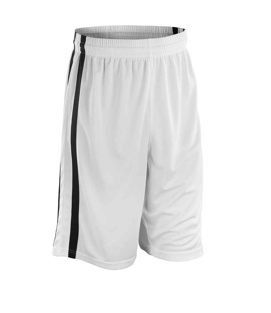 Spiro Basketball Shorts in by Spiro — Custom branded clothing by Print Press, featuring premium embroidery produced in our specialist print lab in the UK.