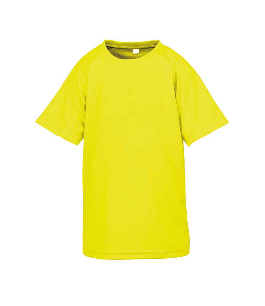 Spiro Kids Impact Performance Aircool T-Shirt in by Spiro — Custom branded clothing by Print Press, featuring premium embroidery produced in our specialist print lab in the UK.