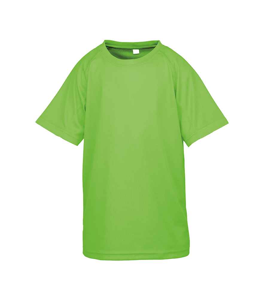 Spiro Kids Impact Performance Aircool T-Shirt in by Spiro — Custom branded clothing by Print Press, featuring premium embroidery produced in our specialist print lab in the UK.
